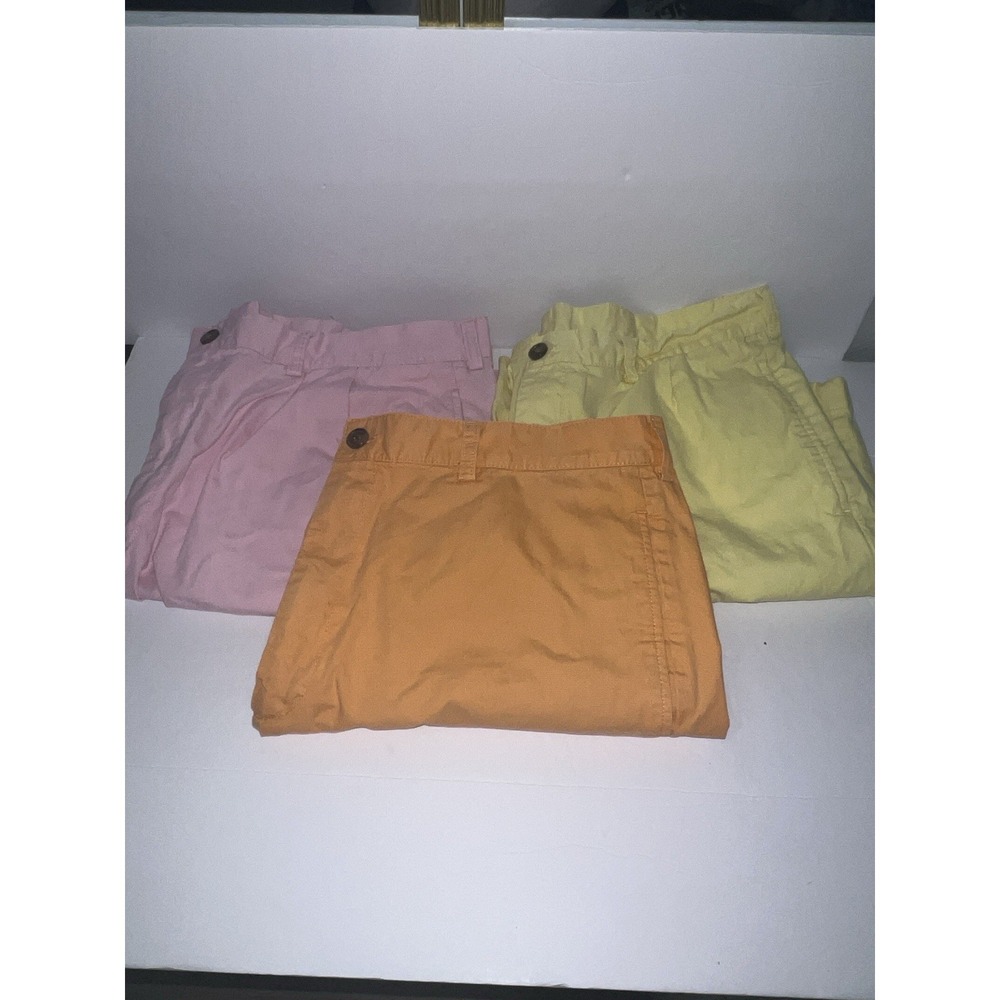 Brooks Brothers 346‎ Chino Shorts Men's 38 Twill Flat Front Preppy Golf Lot Of 3